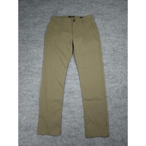 PROOF Huckberry Pants Men 30 (FITS 28 x 30) Beige SLIM FIT Poly Stretch